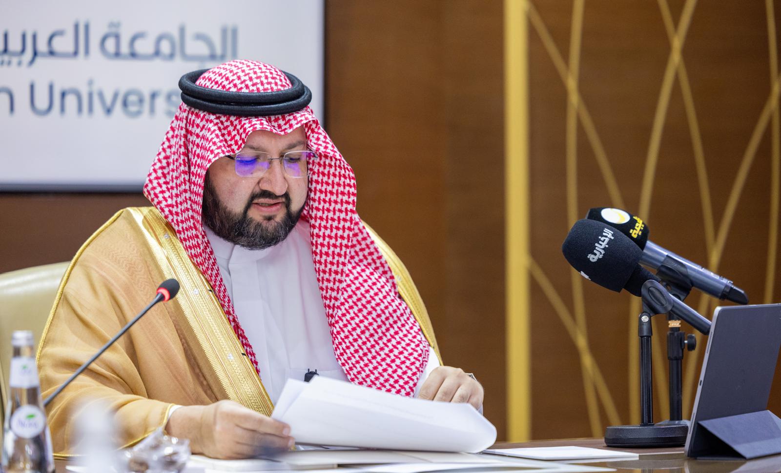 الأمير عبدالعزيز بن طلال يعلن افتتاح الحرم الجامعي العاشر في المغرب العربي للجامعة العربية المفتوحة.